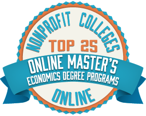 Online Master's in Economics Degree Programs Badge